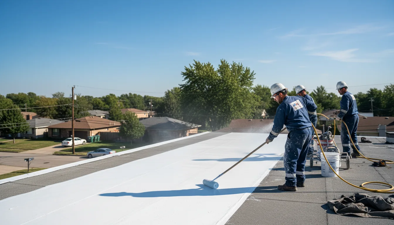 Commercial roof coating in Alden, IA near me